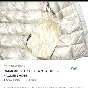 Diamond stitch down jacket